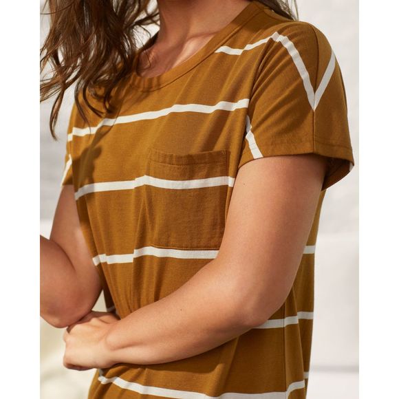 UpWest Women's Perfect Stripe T-Shirt Dress - Picture 4 of 4